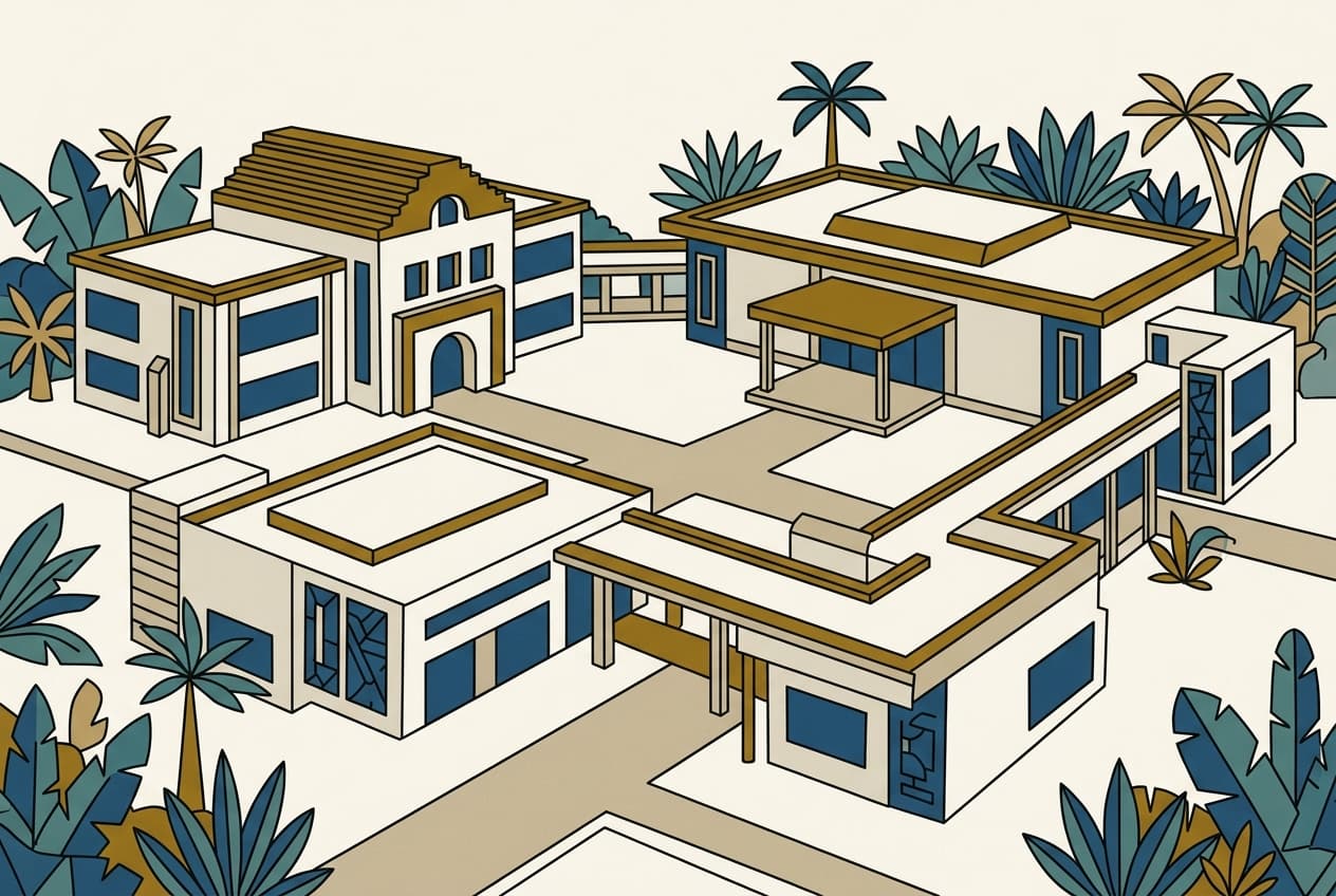 Illustration plate : Campus universitaires du Gabon.